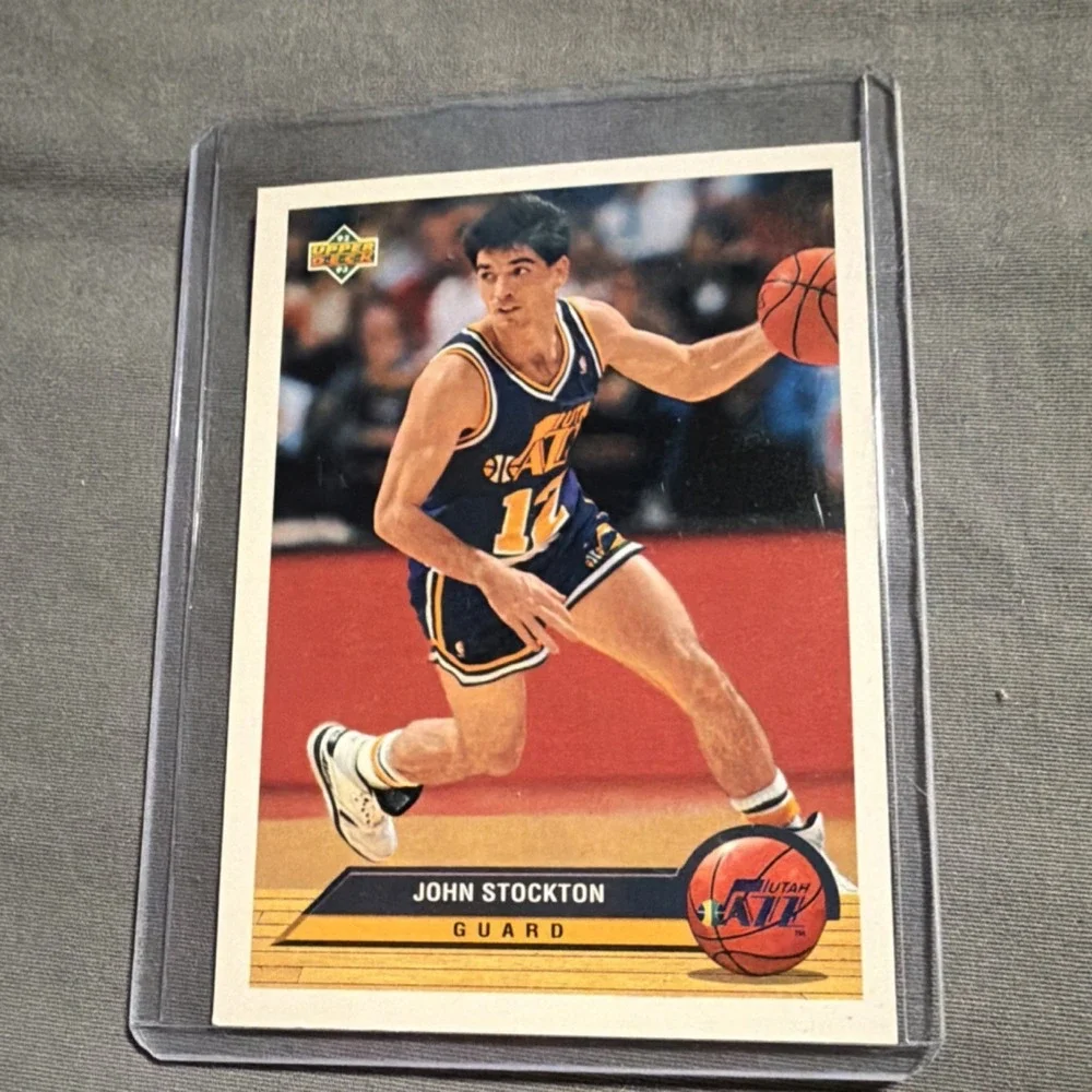 Upper Deck 1992-93 McDonald's John Stockton #P41 Utah Jazz Basketball Card NBA